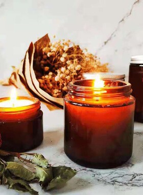 棕色避光蜡烛杯客厅摆件香