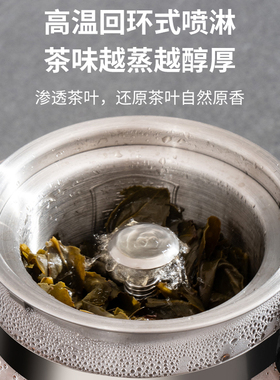 喜猪养生煮茶壶自动保温蒸煮茶壶