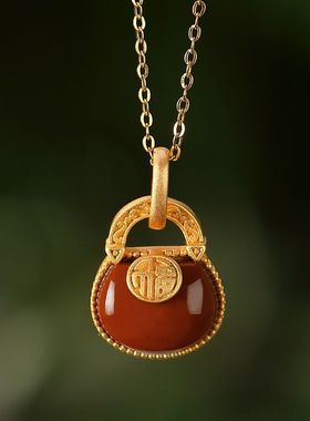 复古宫廷个性福袋古法金钱袋吊坠