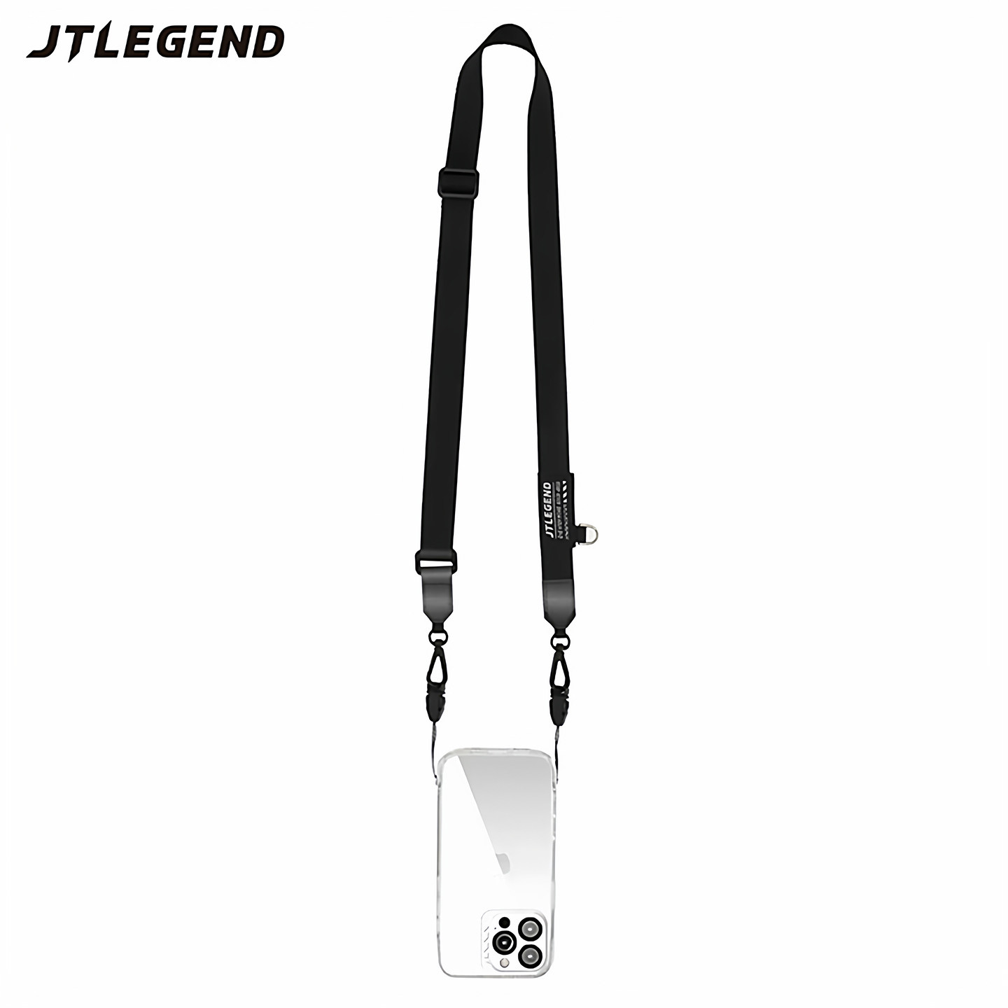 jtlegend适用2025苹果iphone17air手机挂绳安卓oppo华为vivo背带斜跨式双边绳可调节长度手机绳时尚反光布料