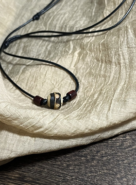 木质锁骨链｜独家设计极简小众紫竹根原创项链吊坠个性情侣礼物