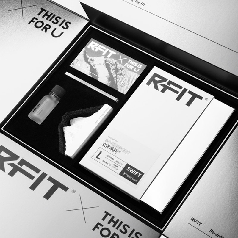 rfitxtifu联名礼盒男士送四角裤 rfit男平角内裤