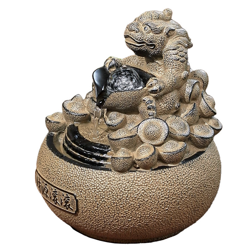 汉韵堂桌面流水摆件客厅电视柜办公室前台循环水景招财开业小礼品,淘宝优惠券,粉丝福利购,淘宝优惠卷