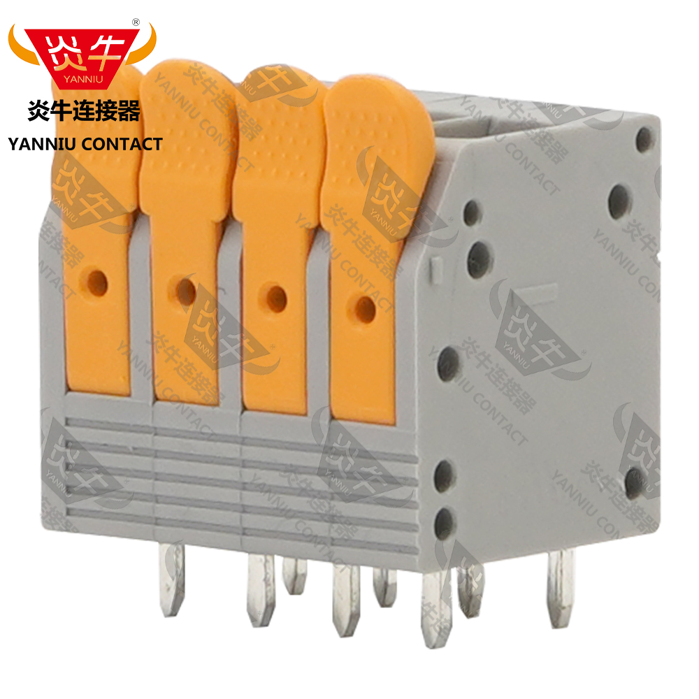 5.0mm炎牛接插件灰色PCB接线端子YN245V/PLH5/DG2204V/2604-3104 - 图0