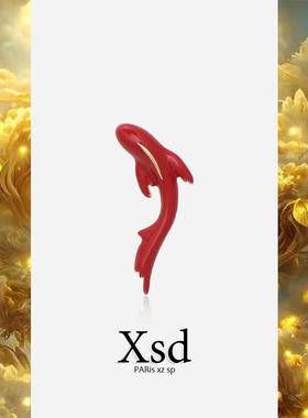 中国风男女红色喜庆胸针饰品