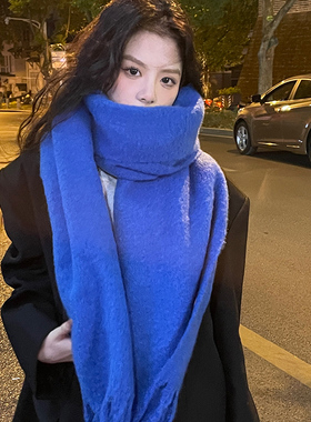 刺毛叔叔冬季流苏韩系女围巾保暖