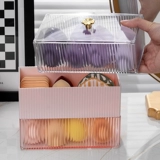 Настольная прямоугольная японская коробка для хранения, пластиковый прозрачный спонж, косметическая косметическая губка