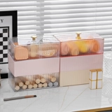 Настольная прямоугольная японская коробка для хранения, пластиковый прозрачный спонж, косметическая косметическая губка