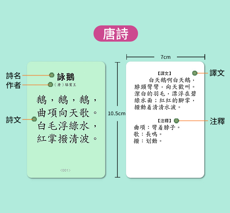 繁体宋词唐诗三百首卡片一年级识字卡古诗词幼儿学认字词语卡儿童 - 图1