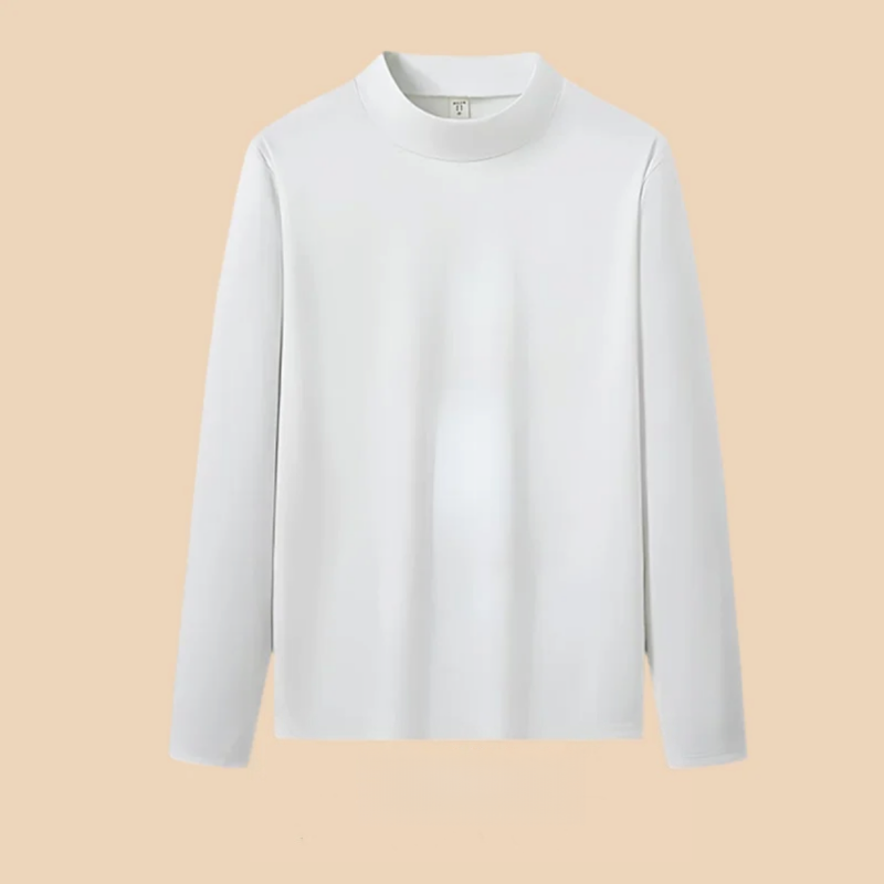 长袖t恤男秋冬季ins潮流时尚内穿简约纯色打底衫修身中领学生上衣,淘宝优惠券,粉丝福利购,淘宝优惠卷