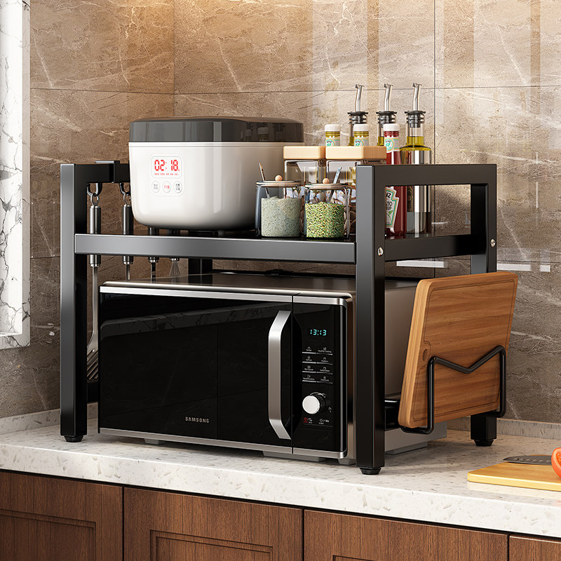 菜板放置架微波炉专用置物架厨房多功能架子家用烤箱台面收纳伸缩,淘宝优惠券,粉丝福利购,淘宝优惠卷