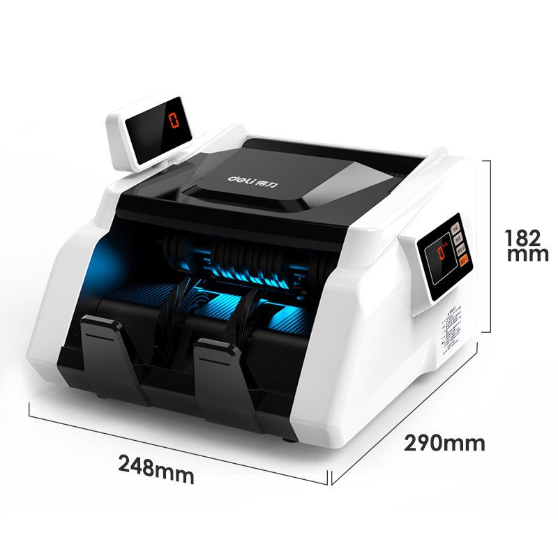 Deli 33302s money counting machine supports the 2022 version of RMB banknote detector, Class C office, commercial and supermarket cashier