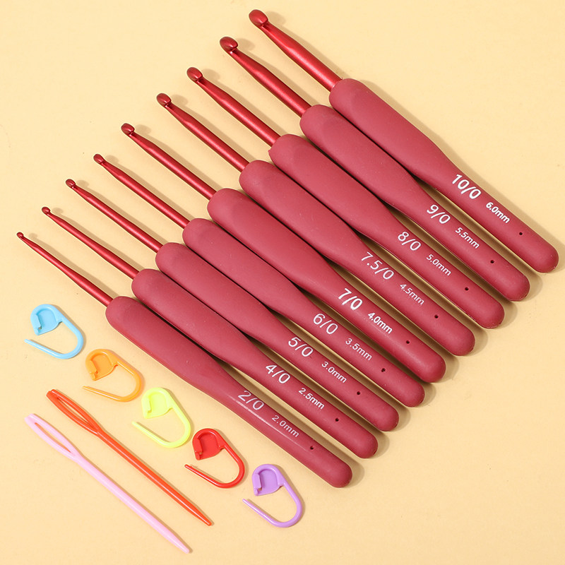 软柄钩针工具套装手工编织毛线团毛衣钩织包包玩偶帽子材料包勾针,淘宝优惠券,粉丝福利购,淘宝优惠卷