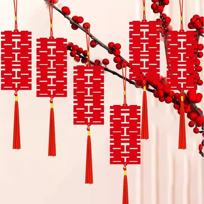 新款婚庆喜庆装饰婚房囍银柳盆栽小挂件吊牌结婚商城布置喜字挂件,淘宝优惠券,粉丝福利购,淘宝优惠卷