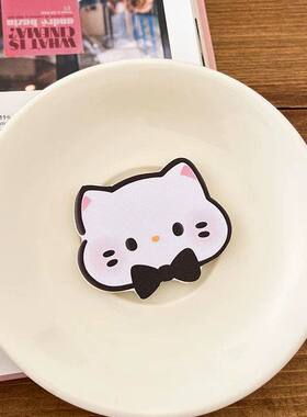 F1270甜美兔子刘海贴魔术贴可爱少女棉花糖猫碎发贴无痕发饰发夹