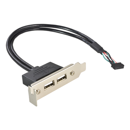 适用联想电脑固定USB2.0挡板主板扩展线 主板插针11针转换2.0线 - 图3