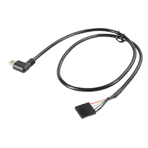 多媚主板前置USB插针转miniusb转接线杜邦9P迷你USB5pin线弯头 - 图3