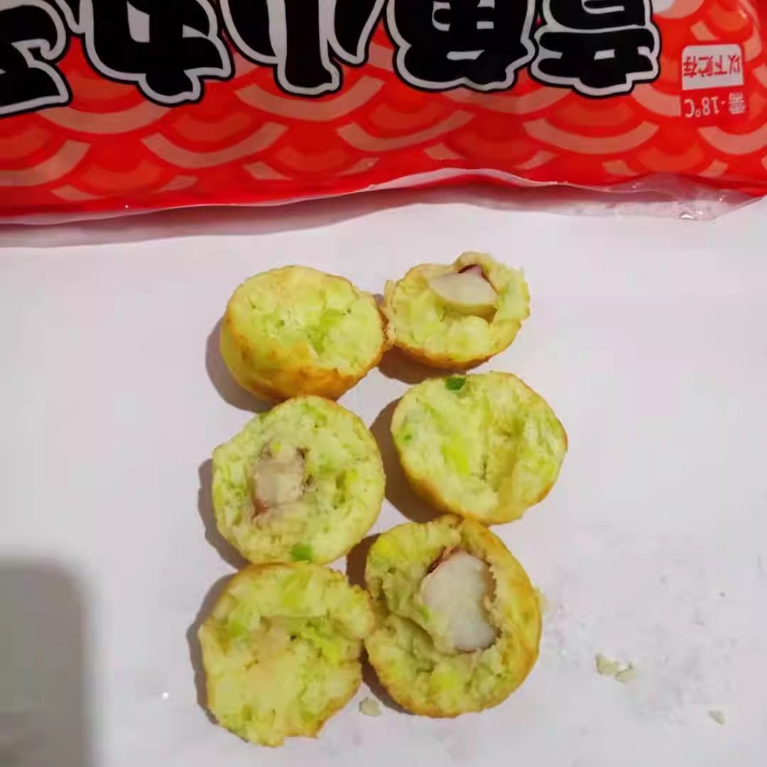 甲一堂速冻章鱼小丸子1kg*40粒章鱼烧章鱼丸章鱼切粒油炸12装包邮 - 图0