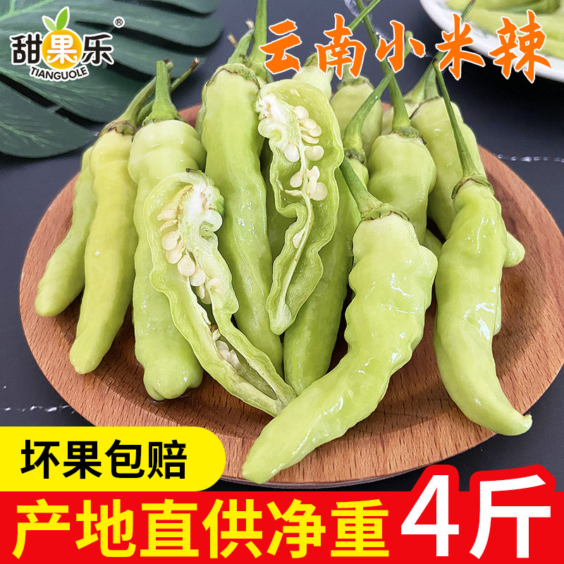 小米辣椒青椒4斤农家自种新鲜小米椒泡椒朝天椒尖椒指天椒辣_虎窝淘