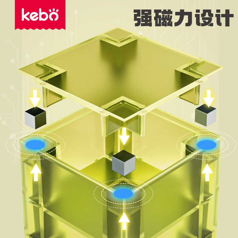 磁力积木科博正方体散件补充磁吸块几何大颗粒方块儿童六面拼图玩 - 图2