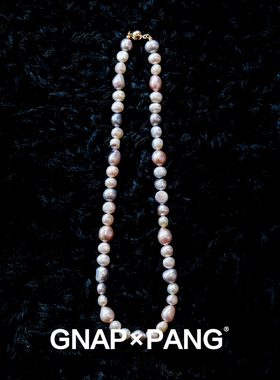 水母夜航时淡水珍珠满天星项链