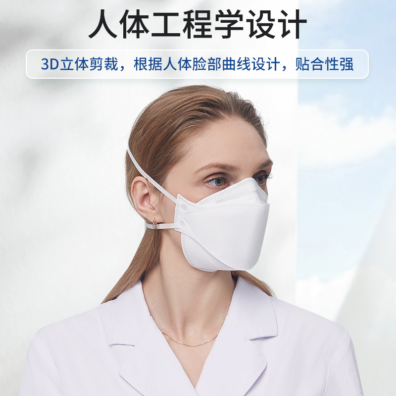 【批发】Naton纳通医用防护口罩头戴式灭菌级三面折叠横拉式