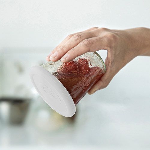 霜山硅胶盖weck专用防尘密封盖圆形玻璃罐保鲜罐配件家用水杯盖子 - 图3