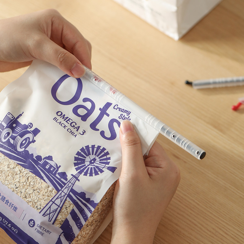 霜山食品袋封口夹厨房茶叶奶粉零食袋密封棒防潮保鲜密封夹6支装,淘宝优惠券,粉丝福利购,淘宝优惠卷