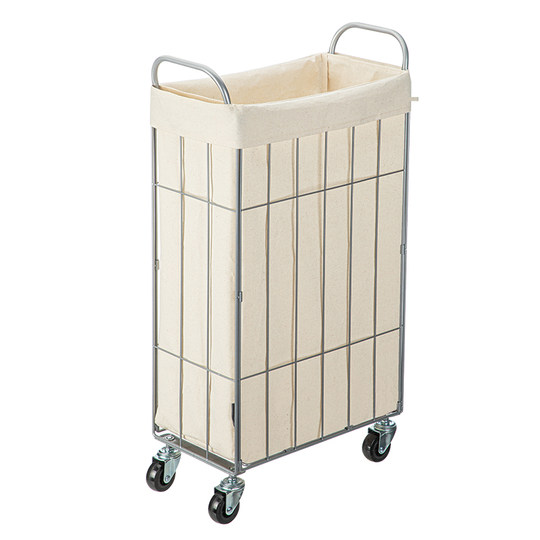 Frost Mountain Foldable Dirty Clothing Basket with Wheels