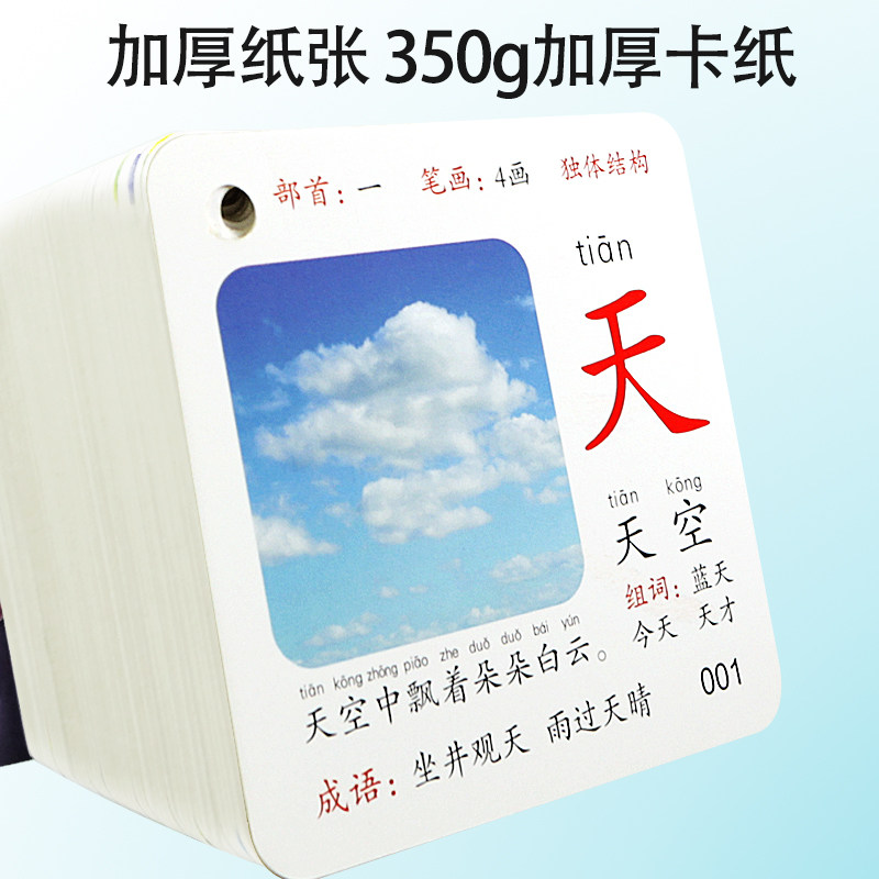 3000字幼儿园宝宝早教汉字识字卡片 蚂蚁童年玩具挂图/认知卡