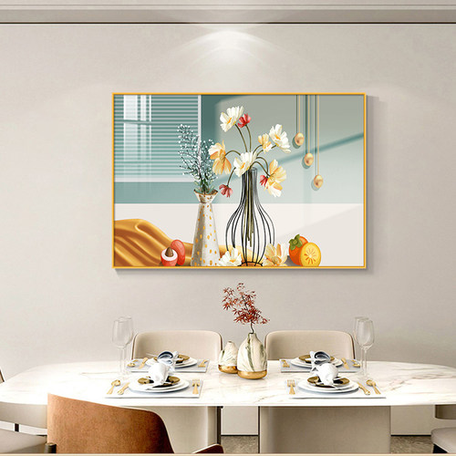 2026新款饭厅装饰画 画高档大气现代简约饭厅餐桌挂画 画高级感壁 - 图0