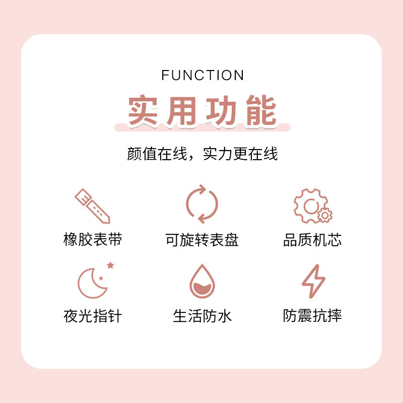 儿童手表男款初中小学生男生男孩男童只看时间简约防水中考电子表