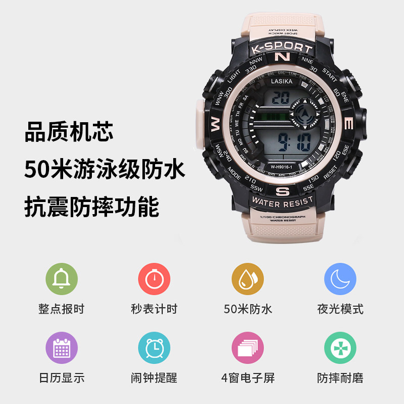 氚气美国特种兵多功能户外战术手表 ertr国产腕表