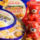 Imported butter cookie gift box 908g gift bag