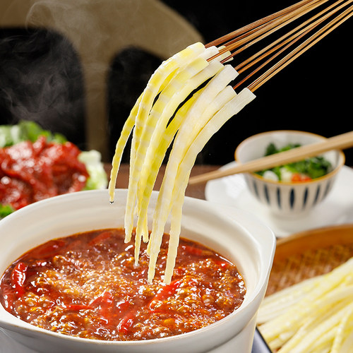 嘉乐鲜生四川高山竹笋脆嫩笋尖家用火锅笋片串串火锅推荐食材 - 图1