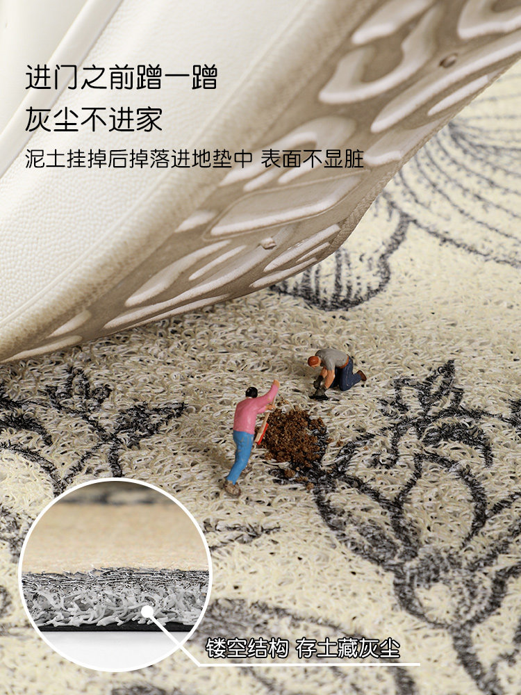 入户门地垫进门大门口丝圈脚垫门外美式复古玄关门垫防滑耐脏地毯,淘宝优惠券,粉丝福利购,淘宝优惠卷