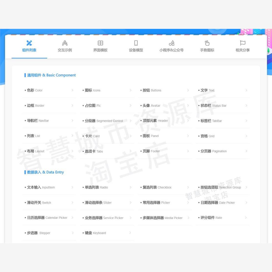 3000个AXURE元件库高保真原型通用移动APP端交互组件界面模板-图1