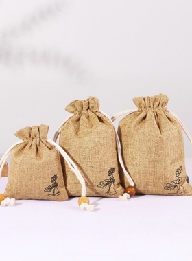 棉麻布袋小布袋子帆布束