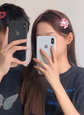 网红趣味搞怪流汗水滴大无语发夹