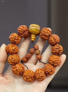 金刚仿菩提手串男士五六七瓣大金刚菩提子原籽文玩佛珠手链女