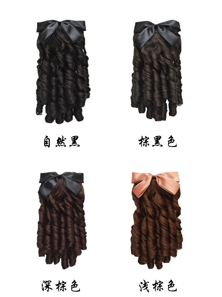 民国假发女卷发罗马卷长发复古旗袍发型金粉世家白秀珠lolita马尾,淘宝优惠券,粉丝福利购,淘宝优惠卷