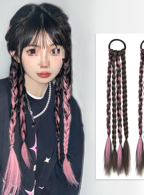 假发女高马尾挑染仿真式