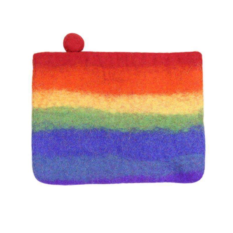 funny 尼泊尔彩虹系手工羊毛毡包小包零钱包卡包小众定制手拿包,淘宝优惠券,粉丝福利购,淘宝优惠卷