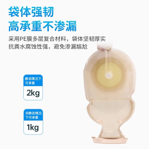 亨德利一件式可排气双层底盘造口袋肛肠开医用口袋直肠癌造瘘袋 - 图3
