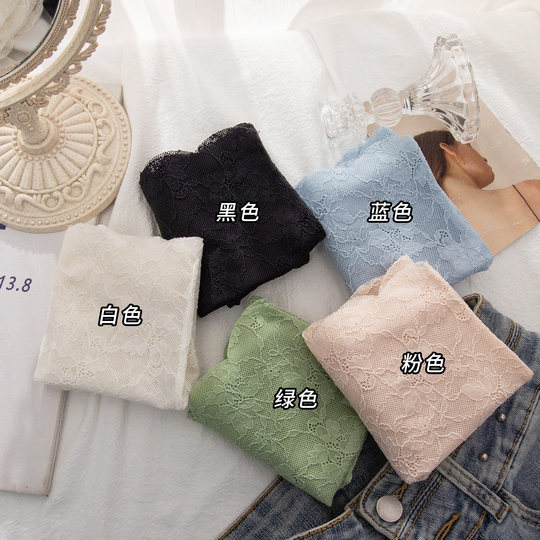 洁韵朵蕾丝内裤女无痕性感微收腹夏季纯棉裆2025新款打底平角短裤