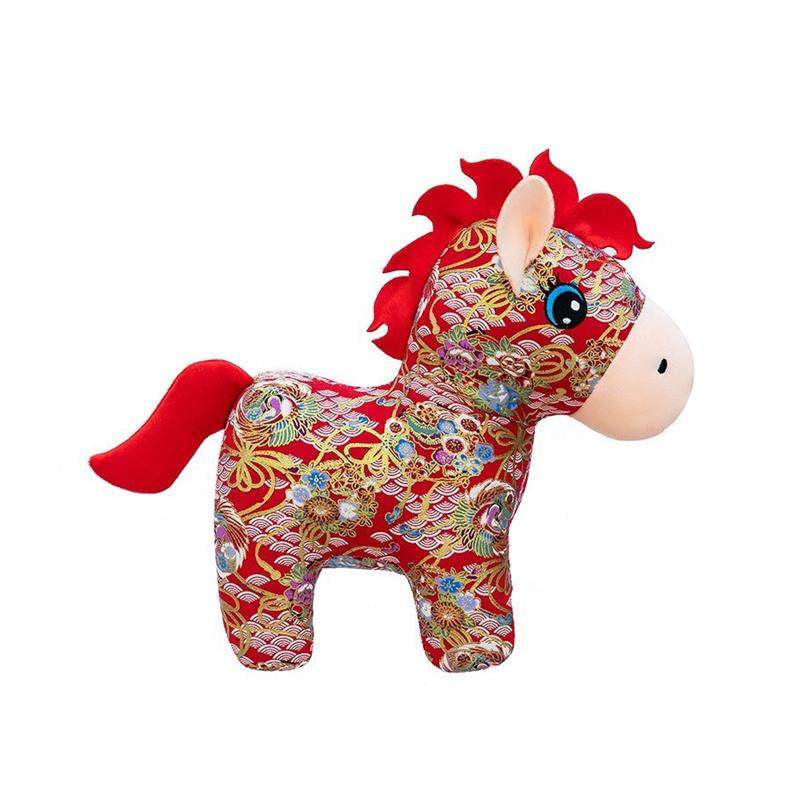 2026年马年吉祥物生肖马民族风花布马公仔毛绒玩具公司年会礼品,淘宝优惠券,粉丝福利购,淘宝优惠卷