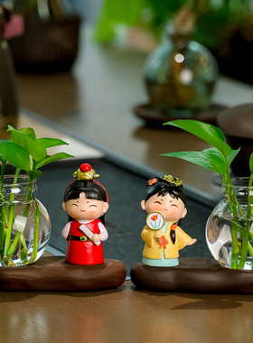 客厅玄关插花水养家居装饰摆件