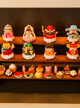 五路财神爷摆件小神仙玄关装饰品