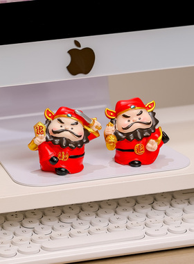 五路财神手办小摆件寓意吉祥摆设