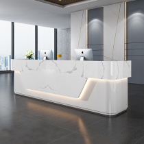 Baking Varnish Front Desk Reception Desk Company Office Marble Front Desk Barbershop Milk Tea Shop Daikon Desk Counter